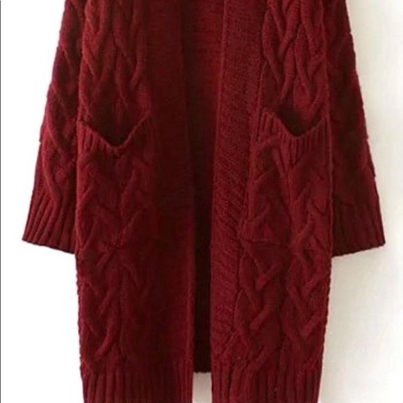 🆕 Plush🔥\\ Cable-knit Cardigan - Picture 3 of 5